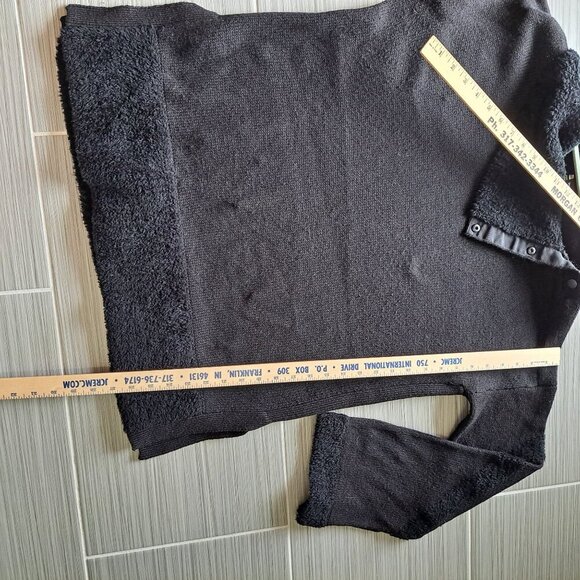 Smartwool Cozy Lodge Tunic Black XL Pullover Sweater Fleece Trim Women's Warm - Picture 8 of 12